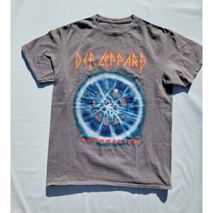 Def Leppard Animal Rock Band Crew Neck T-Shirt Women's Size S